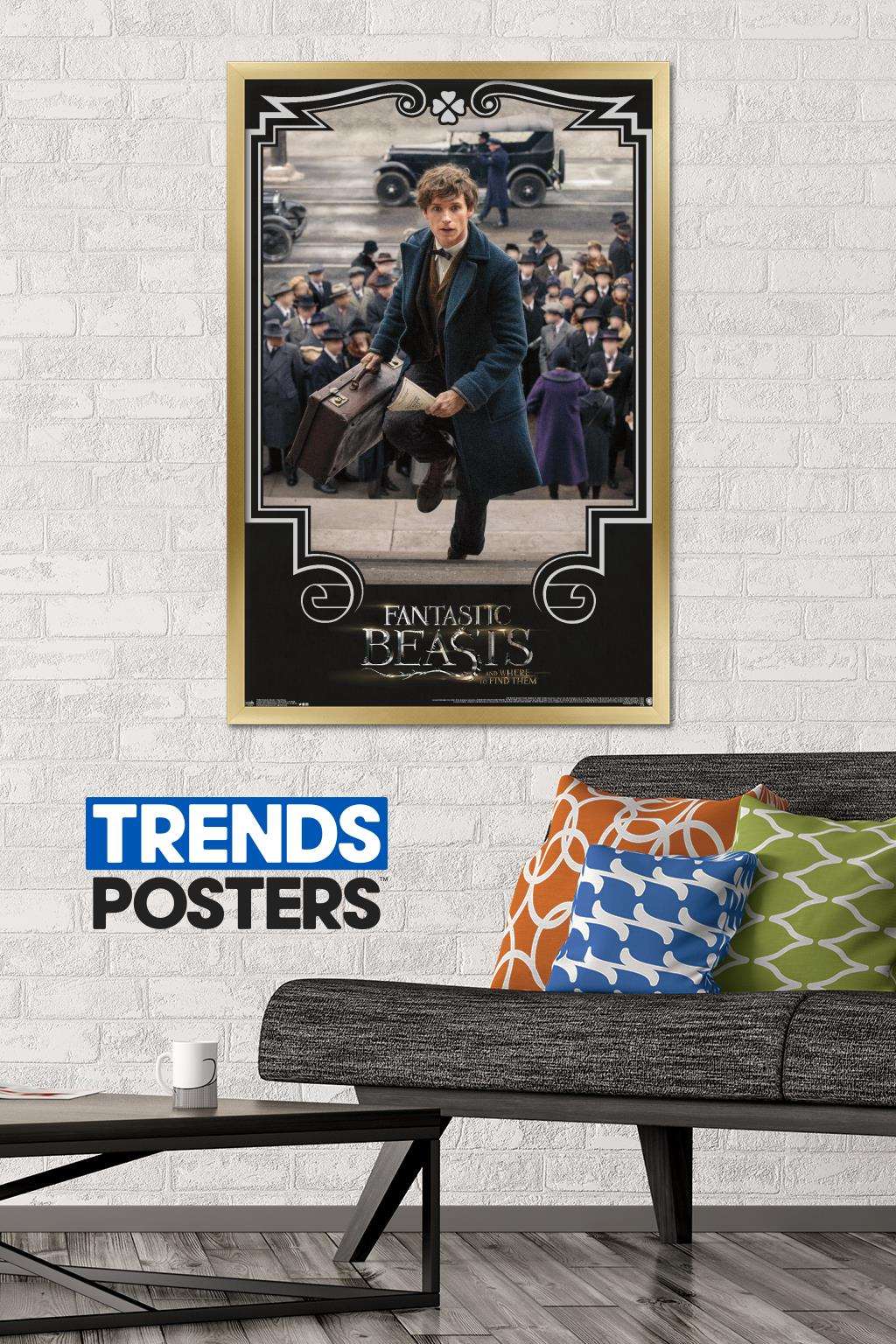 Fantastic Beasts And Where To Find Them - Newt Steps Wall Poster, 22.375" x 34", Framed