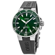 Oris Aquis Date Green Dial Rubber Strap Men's Watch 01 733 7766 4157-07 4 22 64FC