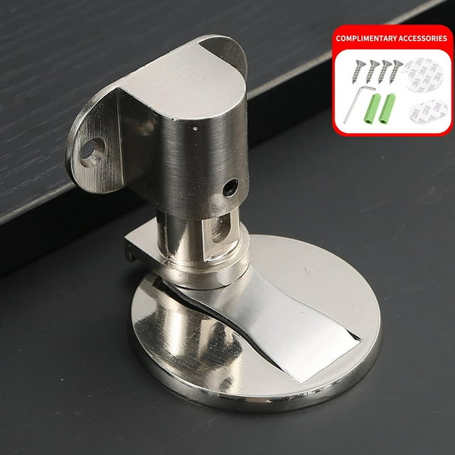 Xihbxyly Succión Al Suelo de Acero Inoxidable 304, Altura Ajustable, Resistencia Invisible a La Puerta, Alta Dureza y Resistencia Al Desgaste, Uso Silencioso, Apto para Diversas Superficies, Regalo P