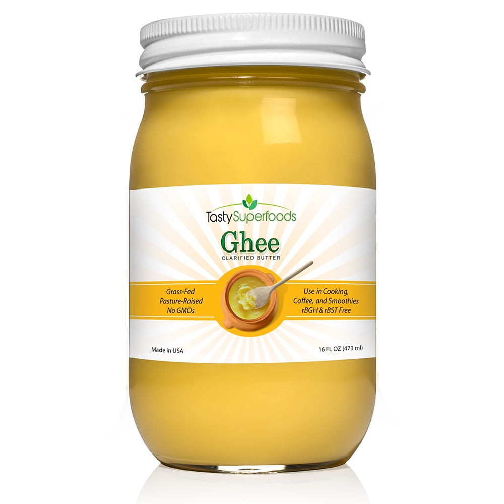 Grass Fed Organic Ghee Pure Non GMO GrassFed Clarified Butter from