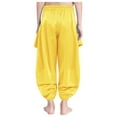 thumbnail image 2 of Linjinx Girls Belly Dance Halloween Pants for Stage Performances Theme Parties Gold 12, 2 of 7