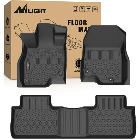 Nilight TPE Floor Mats for Acura RDX 2019 2020 2021 2022 2023 2024 2025, All Weather Custom Fit Heavy Duty Floor Liners