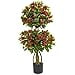 thumbnail image 3 of Nearly Natural 5507 4 ft. Double Bougainvillea Artificial Topiary Tree, 3 of 4