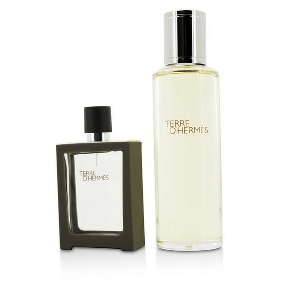 Hermes Terre D'Hermes Eau De Toilette Refillable Spray 30ml/1oz   Refill 125ml/4.2oz 2pcs