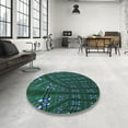 thumbnail image 4 of Ahgly Company Machine Washable Indoor Rectangle Transitional Earth Green Area Rugs, 10' x 13', 4 of 7
