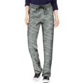 thumbnail image 1 of Hanes Womens French Terry Pant, M, Ebony Spacedye, 1 of 6