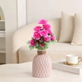 thumbnail image 5 of Artificial Azalea Flowers,Realistic Faux Spring Floral Stems, Outdoor Garden Patio Decor, Wedding Party Home Decoration Gift，Purple, 5 of 5