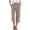 Khaki, variant on HXWCHs Elegant High Waist Solid Color Capri Pants with Pockets for Women Casual Everyday Wear Comfortable Stretch Trousers S Blue