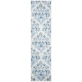 thumbnail image 3 of SAFAVIEH Brentwood Ellen Damask Runner Rug, Cream/Blue, 2' x 8', 3 of 9