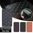 thumbnail image 2 of TONAIN Car Armrest Pad Universal Leather Arm Rest Cover Console Box Mat Hot E1, 2 of 8