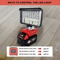thumbnail image 4 of ZheElen Lampe de Travail Portable Réutilisable Protection contre les Surintensités Camping Randonnée Pêche Lampe d'Urgence Auto Remplacement pour 18v m18 8 Pouces, 4 of 6