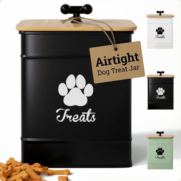 Recipiente para premios para perro HB Design Co. Frasco hermético de 12 tazas