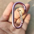 thumbnail image 3 of WHAMVOX 20 Pcs Hiking Carabiner Clip Small Carabiner Work 5.5X3.05X0.49CM, 3 of 8