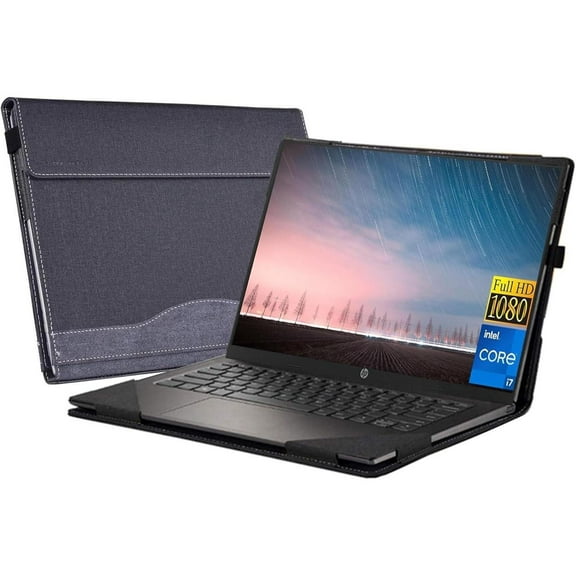Laptop Cover Case for 17.3 inch HP Laptop 17s-cu 17-cn 17t-cn 17-cp 17z-cp / HP 470 G8 G9 G10 / HP ENVY Laptop 17-cr 17t-cr 17-ch 17-cg 17t-cw with Pen Holder and Heat Dissipation Hole