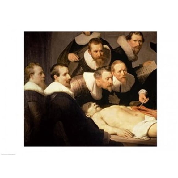 The Anatomy Lesson of Dr. Nicolaes Tulp 1632 Poster Print by Rembrandt Van Rijn - 24 x 18 in.
