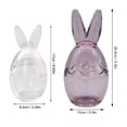 thumbnail image 2 of Easter Bunny Ears Glass Storage Jar Large Capacity Cute Mini Egg Candy Snack Container Home Decor Gift, 2 of 8