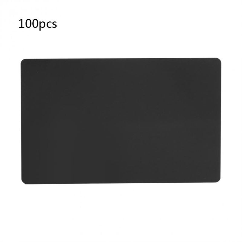 ZUARFY 100Pcs Blank Engraved Blank Visiting Name Cards Aluminium Alloy Business Cards