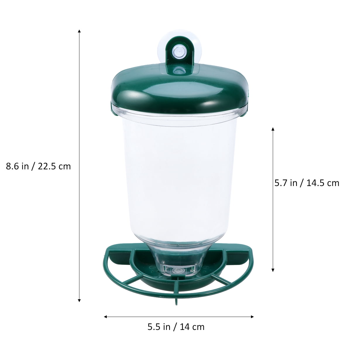 Set of 2 Lightweight Outdoor Hanging Bird Feeders for Songbirds - Garden Bird Feeder Accessories