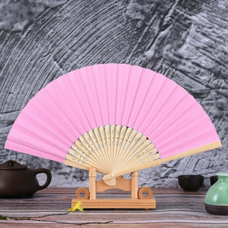 

Daiosportswear Clearance Pattern Folding Dance Wedding Party Lace Silk Folding Hand Held Solid Color Fan