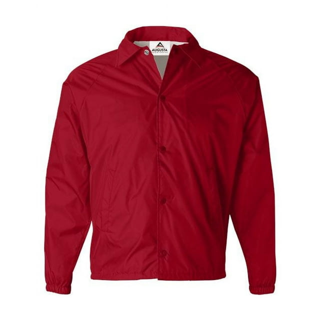 Augusta Sportswear Blouson d'Entraîneur en Nylon pour Hommes/doublé, 3TG, Rouge