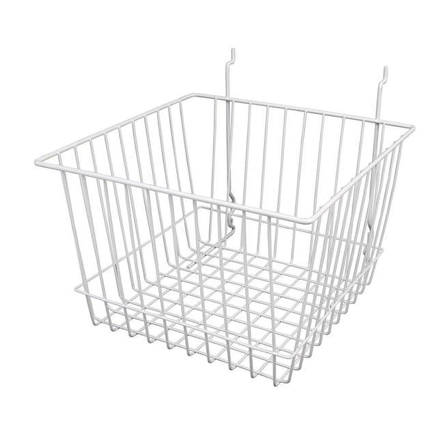 Econoco BSK15-W Panier Profond Blanc - Semi-Brillant Lot de 6