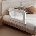 thumbnail image 1 of Barandilla de protección para cama de bebé Strentiki ajustable de 81 cm de altura para niños, 1 of 9