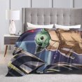 thumbnail image 3 of Manta de microfibra ultra suave YodA con estampado 3D de moda para todas las estaciones, para sofá, cama, manta cálida, perfecta para niños, adultos, regalo de cumpleaños familiar, 40 x 30 pulgadas, 3 of 5