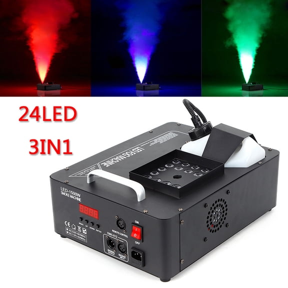 1500W Smoke Fog LED RGB DMX Vertical Spray Stage Light Fogger Effects Machine