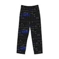 thumbnail image 6 of Uemuo Mathematica Science Pattern Men's Wide Leg Palazzo Lounge Pants with Pockets Light Weight Loose Comfy Casual Pajama Pants-Small, 6 of 9