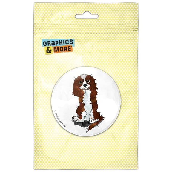 Cavalier King Charles Blenheim Pinback Button Pin Badge