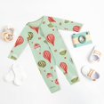 thumbnail image 2 of TOOYOU Boys Bodysuit Outfit New Baby Boy Girls Onesies Jumpsuit Spring Long Sleeved Unisex Baby Clothes Size 9-12 Months Gray, 2 of 7