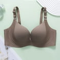 thumbnail image 2 of Bras for Women,Lactation Nursing Bra with Thin Cavity Cups Breathable Push Up Support for Maternity and Postpartum Comfort,Sports Bras for Women,Brown,36, 2 of 3