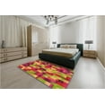 thumbnail image 5 of Ahgly Company Machine Washable Indoor Rectangle Transitional Crimson Red Area Rugs, 4' x 6', 5 of 7