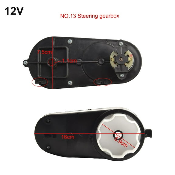 Steering Motor Gearbox 6V 12V for Children's Electric Car, Kids Ride on Toy car NO.13 12V