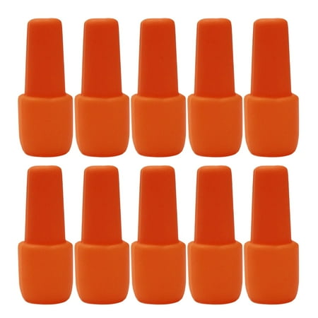 10 Pcs Wine Stoppers For Wine Bottles Soft Silicone Wine Bottle Stopper Beverage Bottle Cover Silicone Sealer Wine Bottle Stoppers Reusable Wine Bottle Caps For Champagne Home Kitchen Bars Use Orange