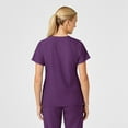 thumbnail image 2 of Wink W123 Women's Stylized V-Neck Scrub Top, Eggplant, XXS Womens, 2 of 6