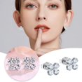 thumbnail image 3 of Pendientes de cuatro hojas para mujer Pendientes de alta gama (un par), 3 of 8