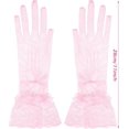 thumbnail image 3 of YooGuoGuo Women Lace Gloves Elegant Short Lace Tea Party Gloves for Women Wedding Dinner Party, 3 of 7