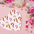 thumbnail image 2 of Koyal Wholesale Valentine's Day Heart Shaped Gift Box with Lid, Question Mark Design, Reusable Heart Box, 8"x6", 1-Pack, 2 of 5