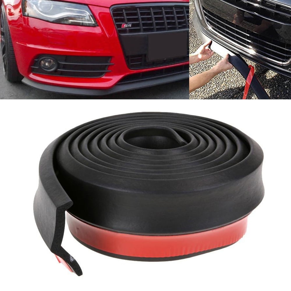 Roll Car Front Bumpers Door Side Protector Scratch Resistant Rubber