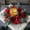 Red, variant on PLJFXXM Artificial Candle Wreath for Table Centerpieces Table Accent Snow Flocked Candle Rings for Christmas Candle Centerpieces Pine Branches, Red Berries, Pinecones Pillars Candle Rings