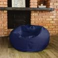 thumbnail image 6 of Big Joe Classic Bean Bag Chair for Kids Bedroom and Reading Nook, Easy-Clean Navy, Durable Nylon Polyester Blend, 2 feet Refillable, 6 of 8