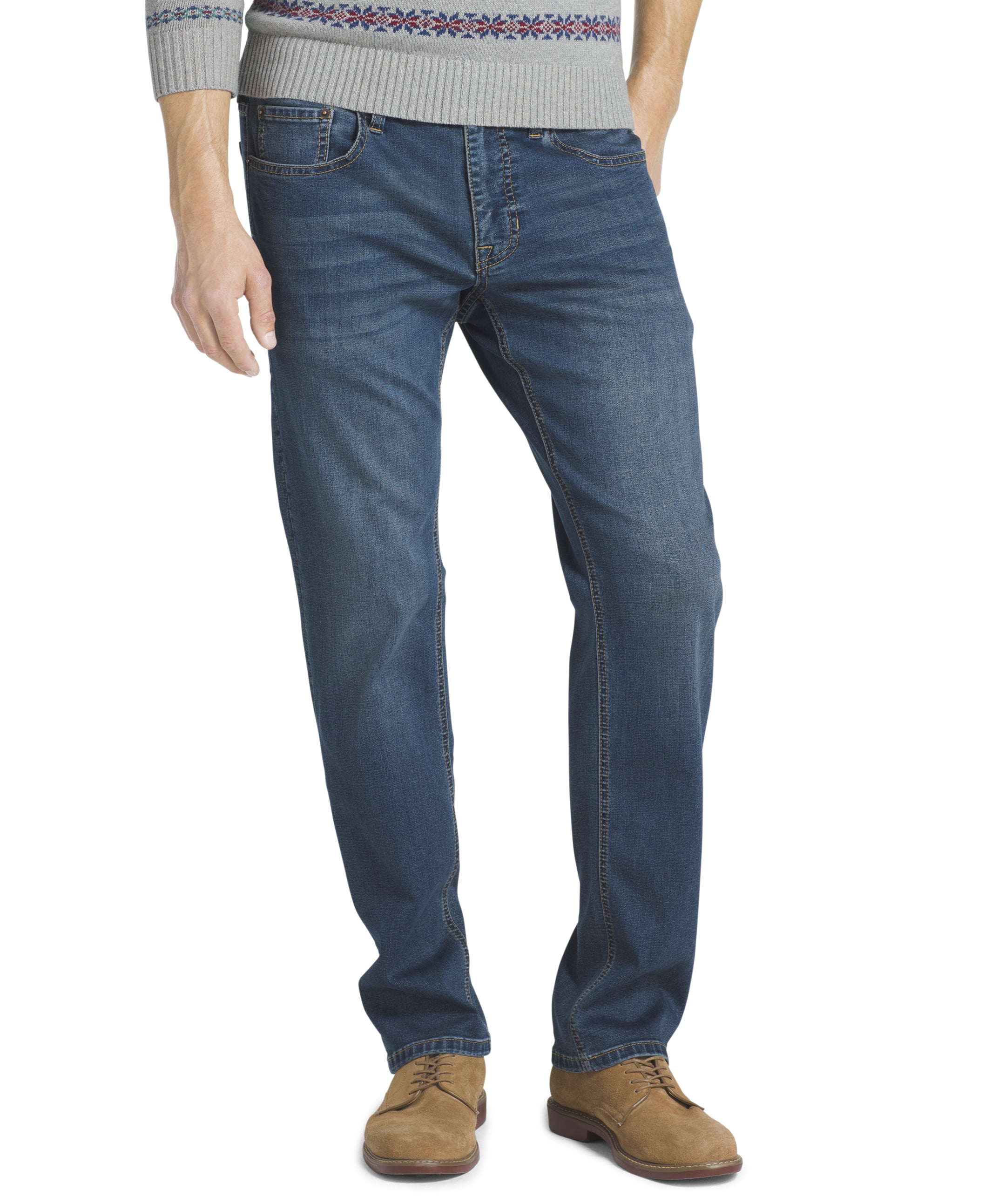 IZOD Straight-Fit Comfort Stretch Jeans for Men - Walmart.com