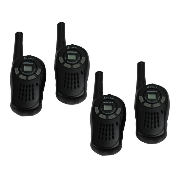 4 COBRA MicroTalk CX115A 16Mile 22Channel FRS/GMRS 2Way Walkie