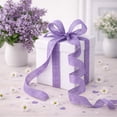 thumbnail image 4 of B Butterfly Floral Diy Ribbon For Gift Wrapping Wreath Decoration Linen Like 180X2.5 In, 4 of 6