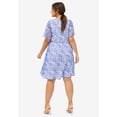 thumbnail image 2 of ellos Women's Plus Size Ruffled V-Neck Empire Dress, 2 of 5