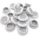 thumbnail image 1 of 20pcs Air Vents 25mm Circular Soffit Vent Stainless Steel Round Vent Mesh Hole Louver For Kitchen Bathroom Cabinet Wardrobe (white), 1 of 5