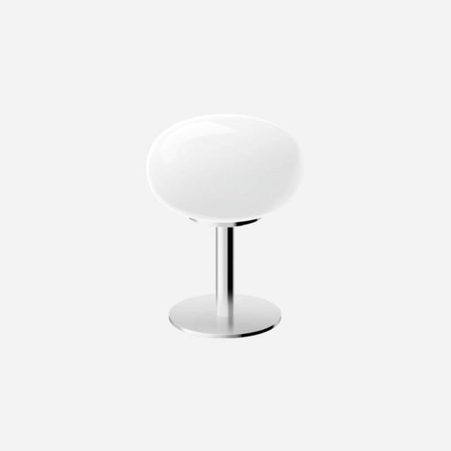 Macaron Glass Table Lamp Silver Modern LED Eye Protection Night Light For Bedroom Living Room