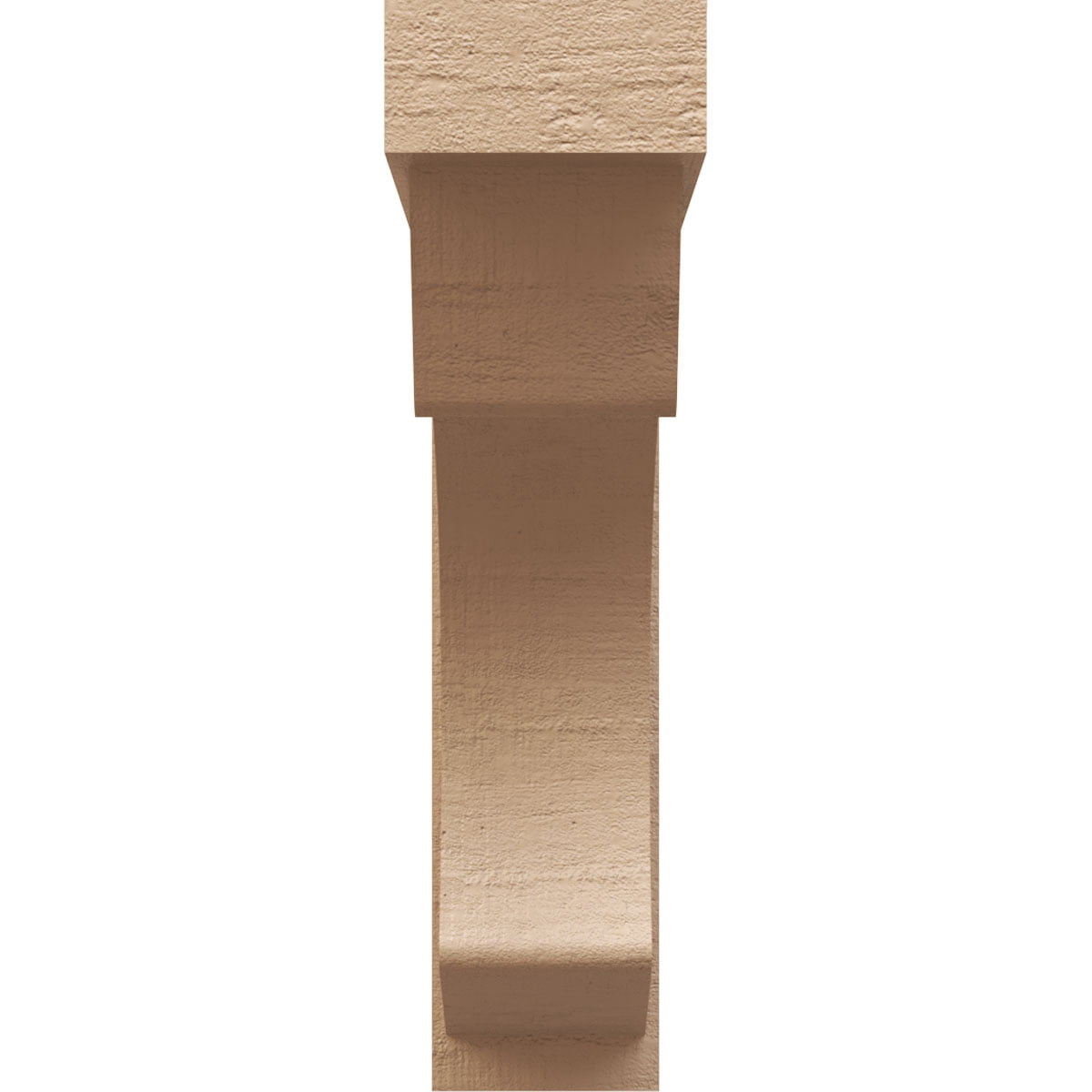 8"W x 32"D x 32"H Thin Emerson Rough Cedar Woodgrain TimberThane Corbel, Primed Tan
