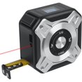 thumbnail image 1 of in 1 Laser Tape Measure, Rechargeable 40m and 5m Laser Tape, USB Rechargeable LCD Backlight, Digital Display Length/Area/Volume/Measurement Black Silver, 1 of 5